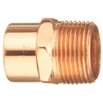 Picture of 1 1/8" x 1" Solder Joint Tube To Pipe Adapter