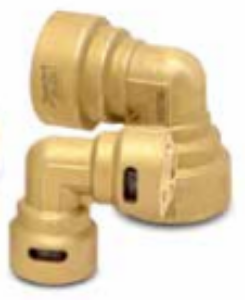 Picture of PZKP‑90E4‑HNBR ZoomLock Push 1/4" 90° Elbow