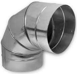 Picture of 14" SPIRAL PIPE      ELBOW 24 GAUGE
