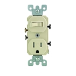 Picture of  84799 MARS Combination Receptacle/Toggle Switch, Ivory