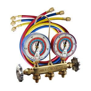 Picture of JB 22633 Manifold 3-1/8" (80mm) Illuminating, Class 1, 1% R32, R454B, R410A w/CCLE-60" hose set