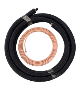 Picture of 38x78x12-35EZ Copper line set 3/8" liquid line x 7/8" suction line 35ft length with 1/2" EZ-Pull Insulation plain end tubing