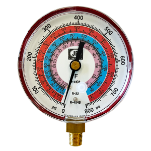 Picture of M2-862 JB Industries Pressure Gauge, Red High Side, A2L Refrigerants