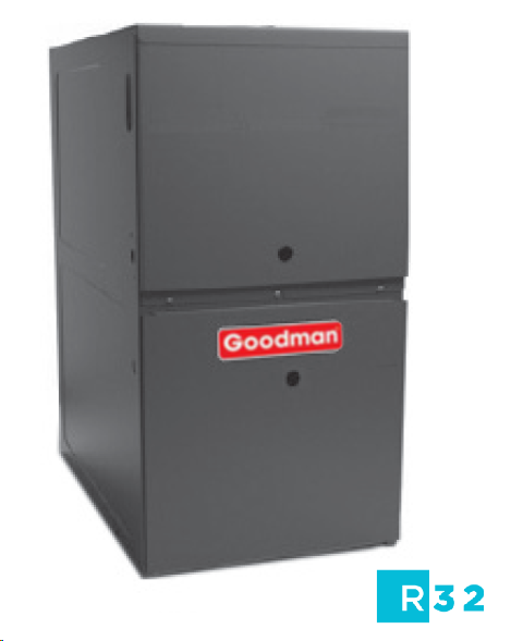 GRVT801005CN Goodman Gas Furnace 80% AFUE, 100k BTU/h, Upflow, ECM